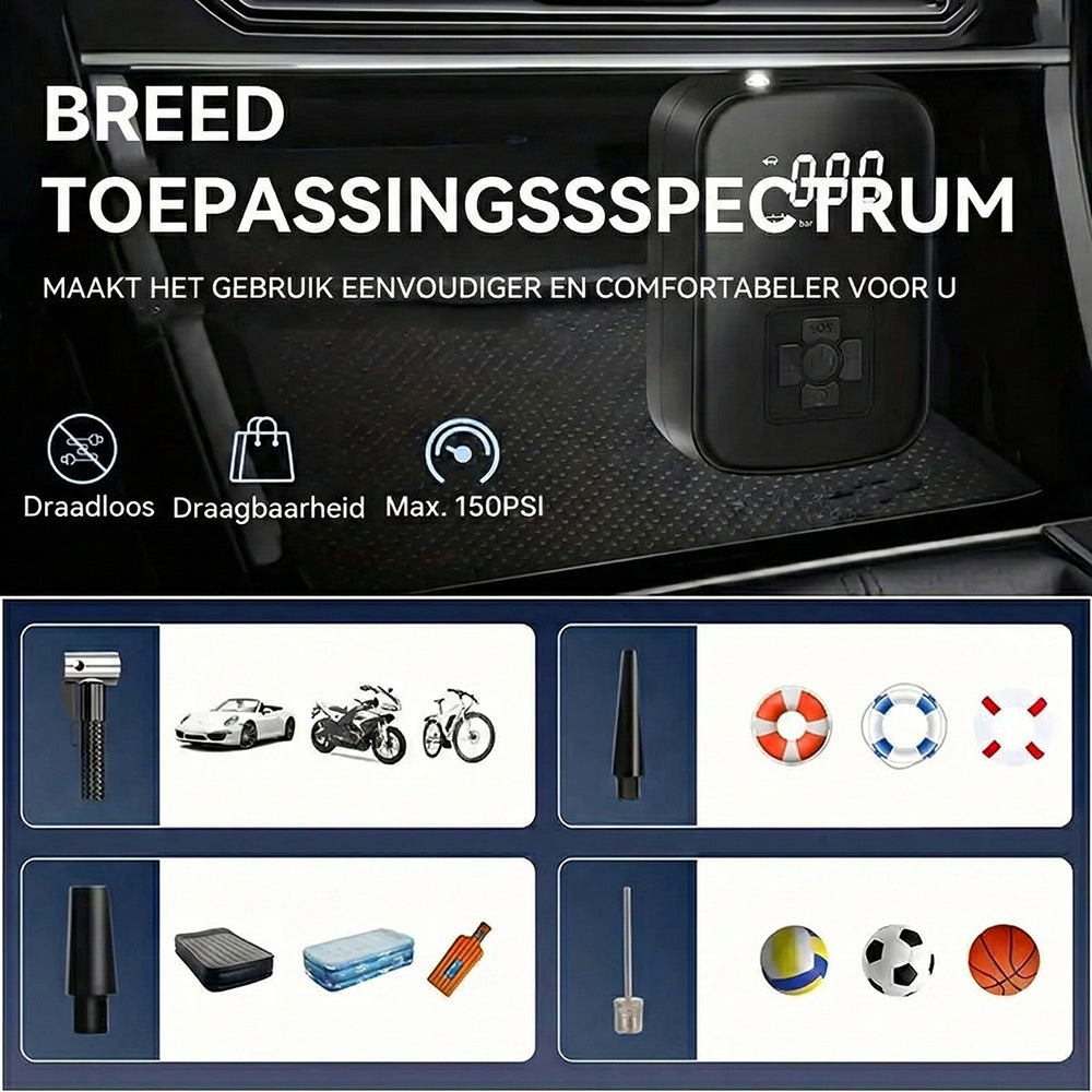 TubimAir Elektrische Fietspomp