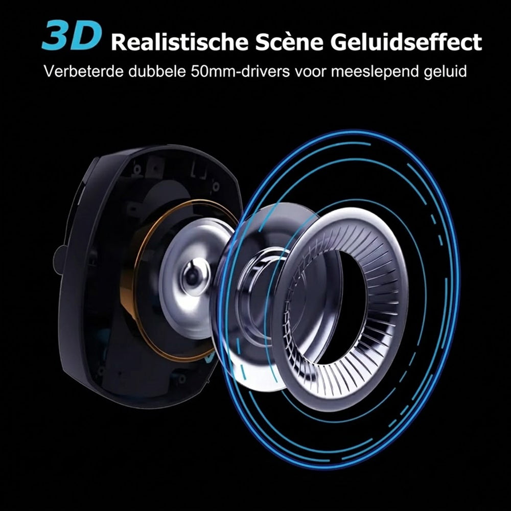Beuksrij Gaming Headset | 3D Surround Sound & 36u Batterij