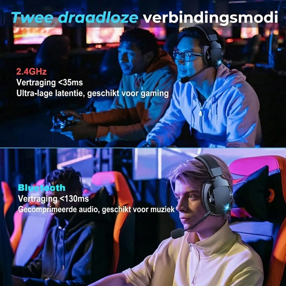 Beuksrij Gaming Headset | 3D Surround Sound & 36u Batterij