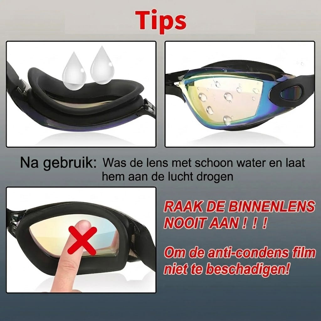 BlueGazix Zwembril