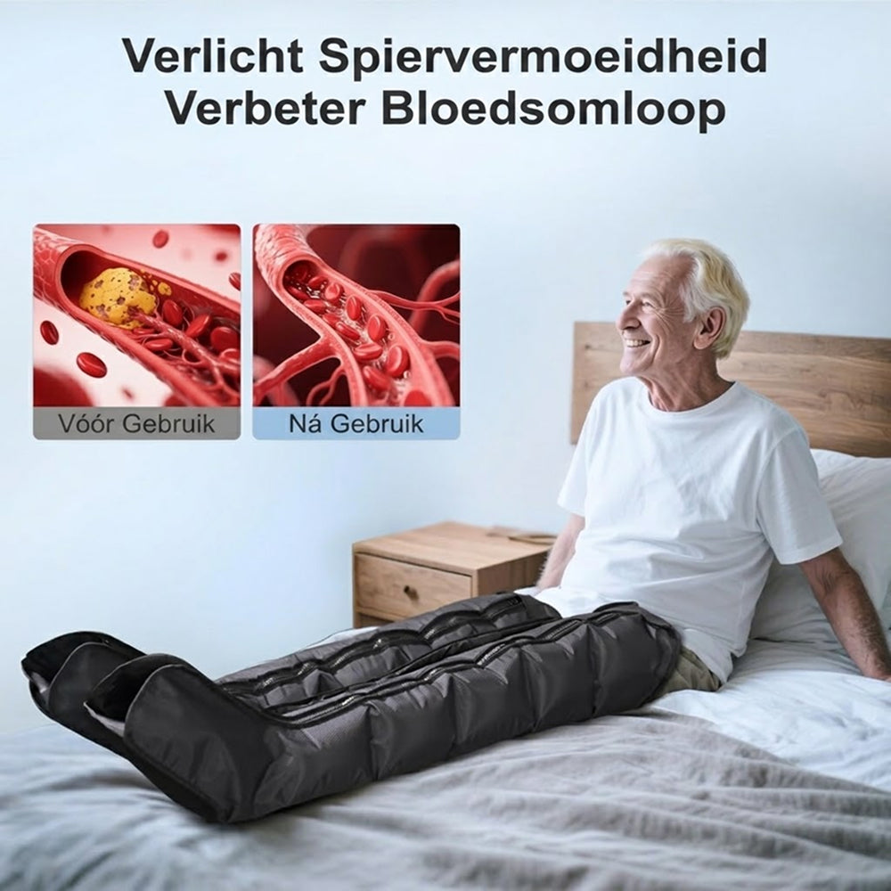 Espervlot Leg Massager - Pneumatische Massagelaarzen met 6 Airbags