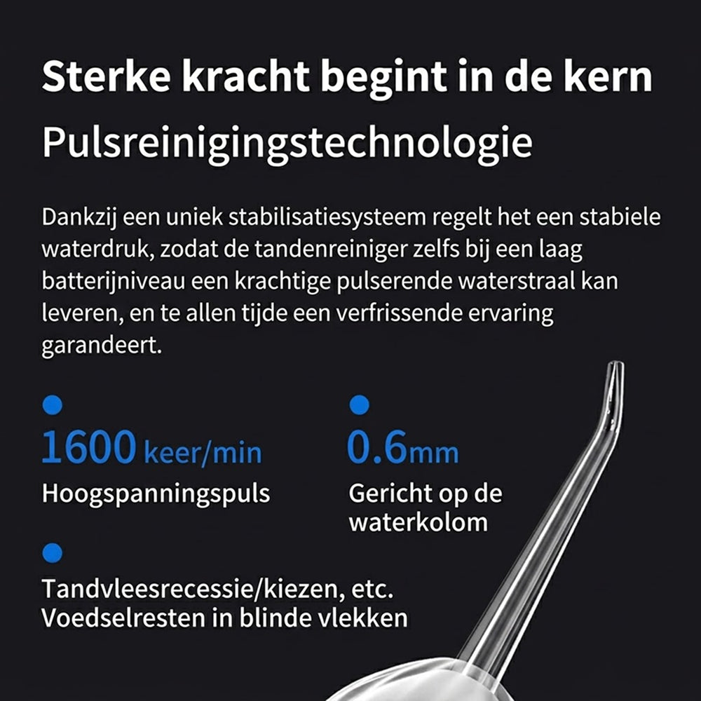 Grachtdal Draagbare Waterflosser - Professionele Mondverzorging