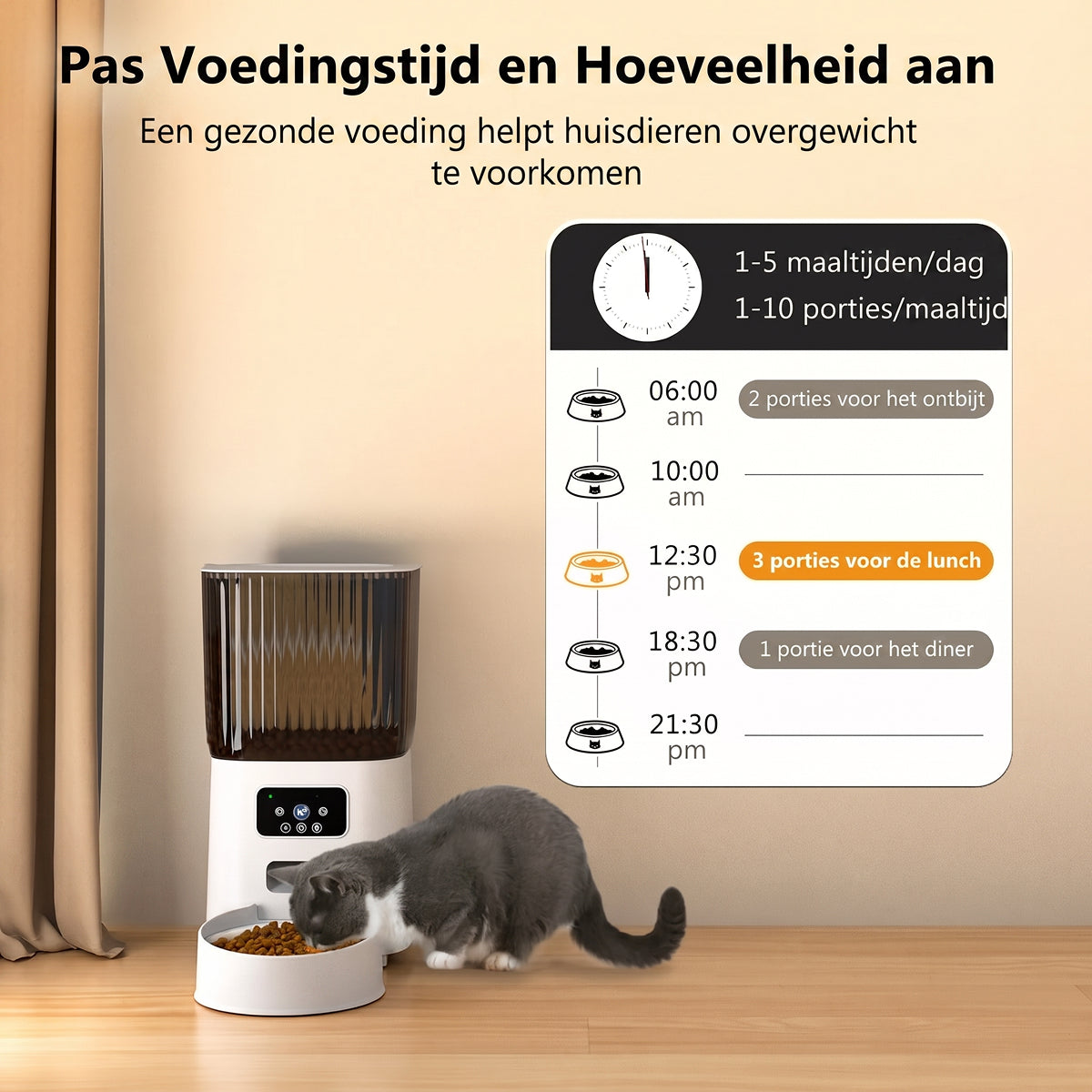 Grolddeer Automatische Voerbak voor Katten en Honden