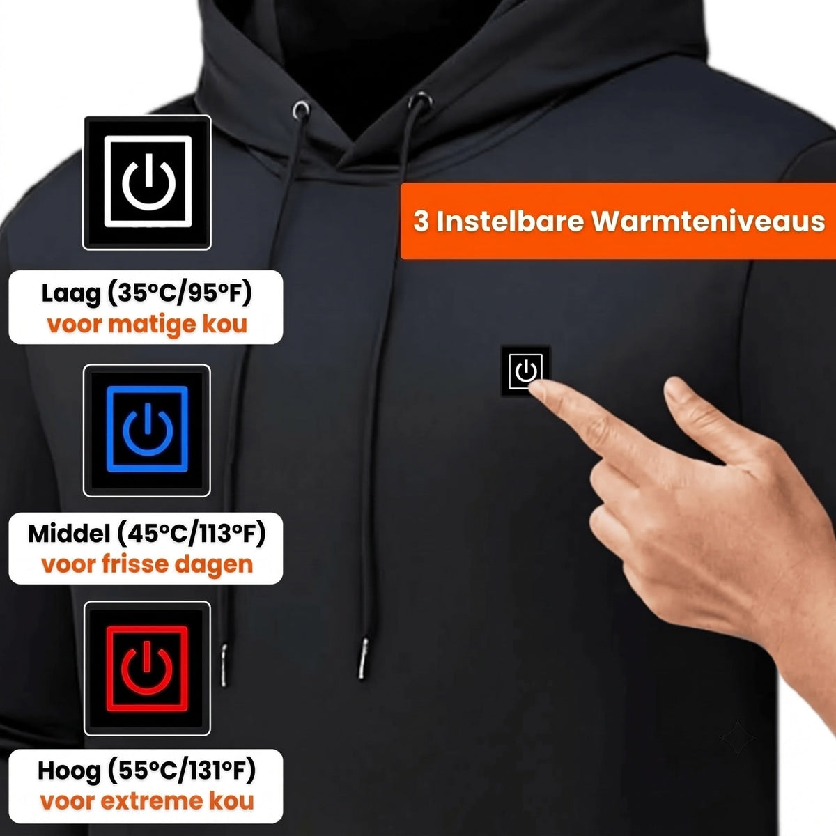 TasieZip Verwarmde Hoodie