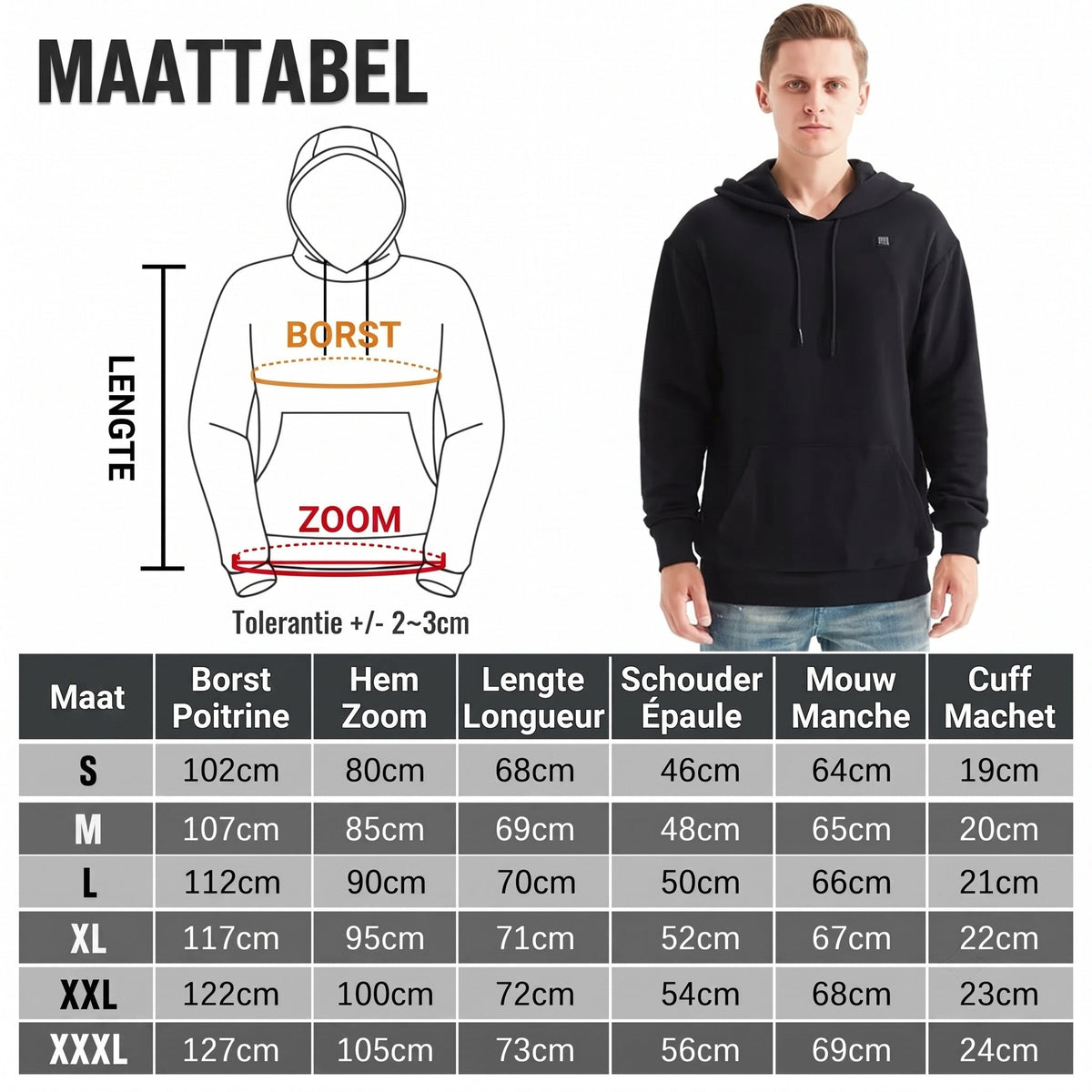 TasieZip Verwarmde Hoodie