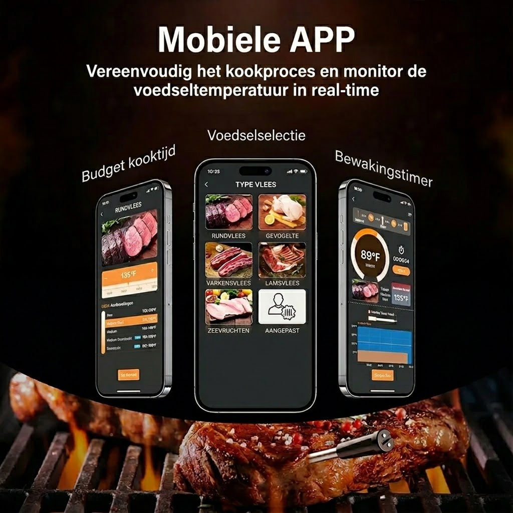 TherProxi Draadloze Vleesthermometer
