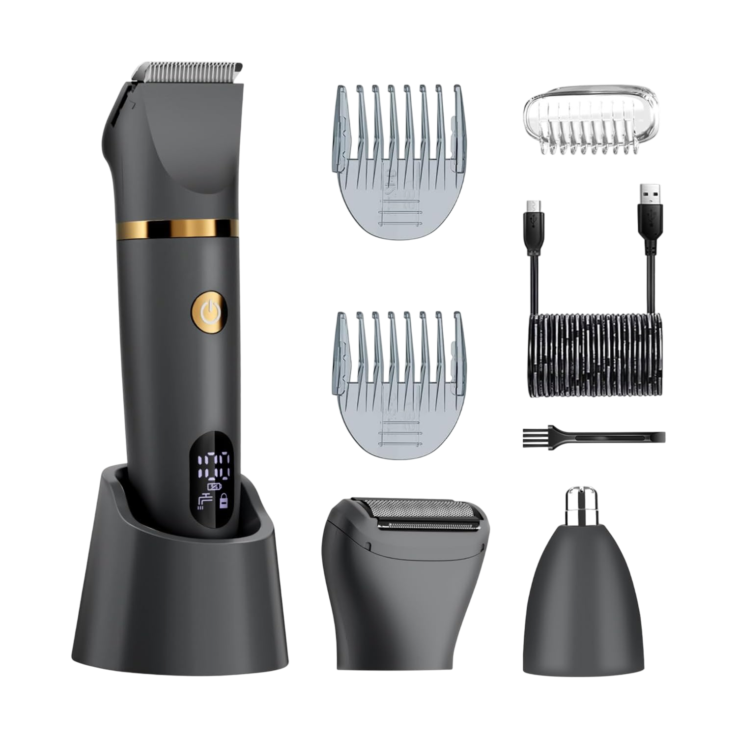 Bloegoud 3-in-1 Scheerapparaat & Body Hair Trimmer voor Mannen