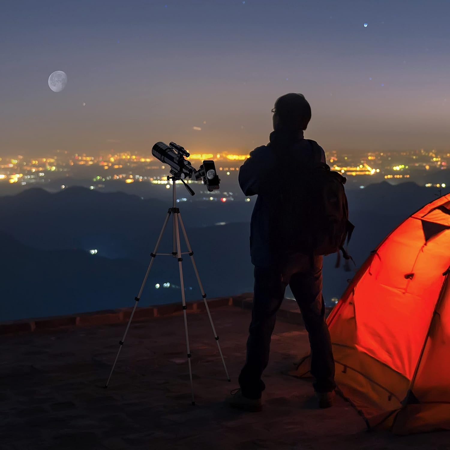 ZilBlese Telescoop voor Planeten - 70mm Diafragma