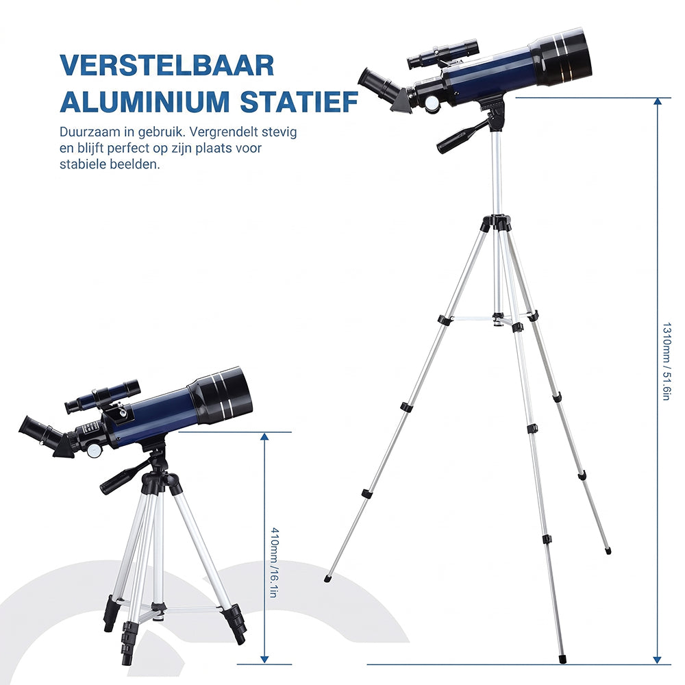 ZilBlese Telescoop voor Planeten - 70mm Diafragma