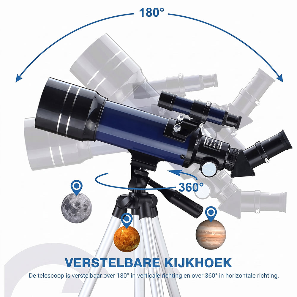 ZilBlese Telescoop voor Planeten - 70mm Diafragma